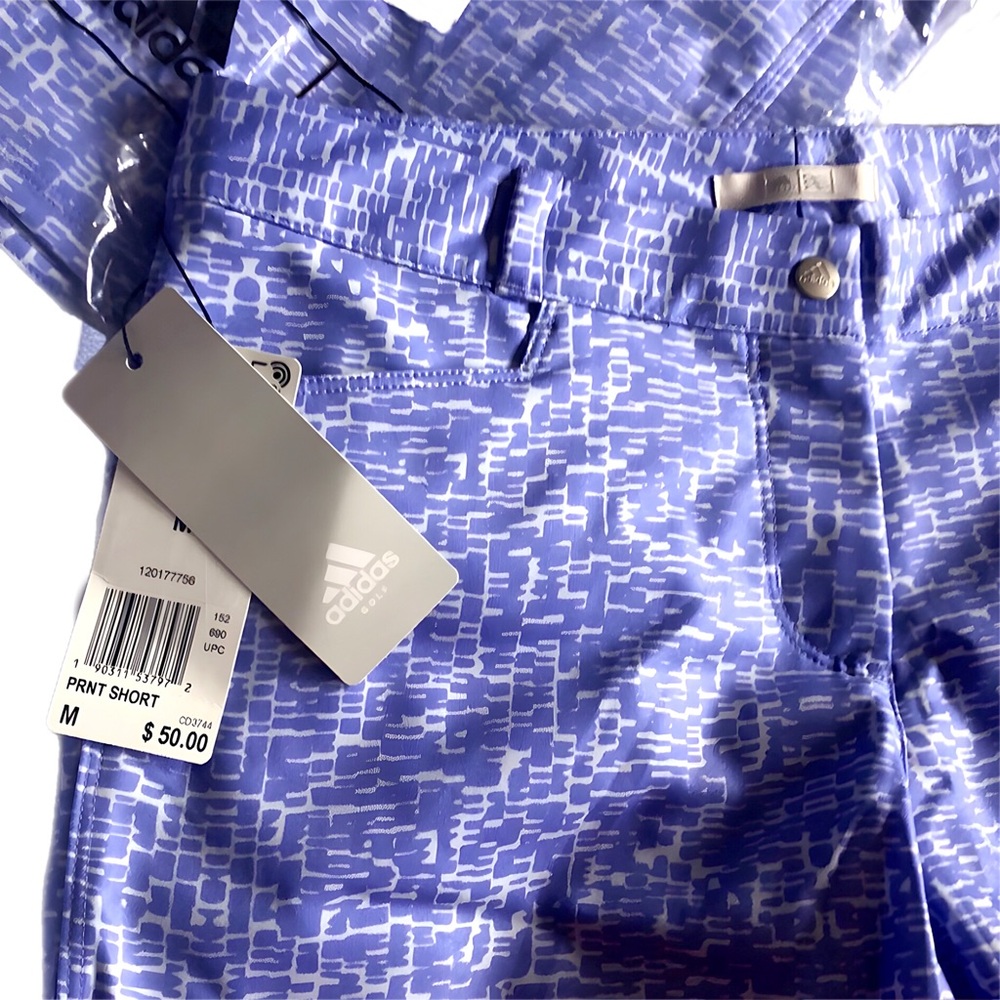 ๐ Adidas golf shorts purple with pattern 72 - Picture 8 of 16